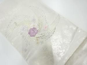 アンティーク　花鳥模様刺繍袋帯（材料）
